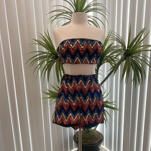 Two Piece Sequin Short Set- Fashion Nova